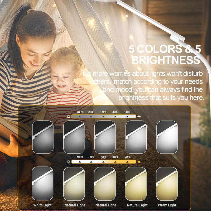 Sad Light Therapy Lamp Lux UV-Free Floor Standing