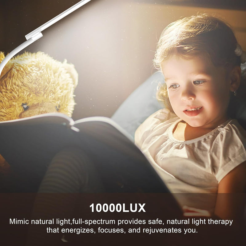 Sad Light Therapy Lamp Lux UV-Free Floor Standing