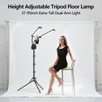 Light with 75'' Tripod Stand Dimmable 3 Colour
