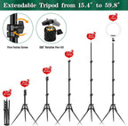 Light with Tripod Stand Phone Holder 10 Inch