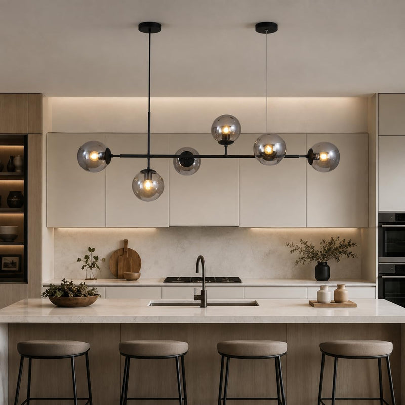 Lighting 6-Light Globe Chandelier Kitchen Island Light