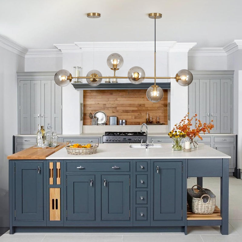 Lighting 6-Light Globe Chandelier Kitchen Island Light