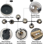Lighting 6-Light Globe Chandelier Kitchen Island Light