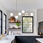 Lighting 6-Light Globe Chandelier Kitchen Island Light
