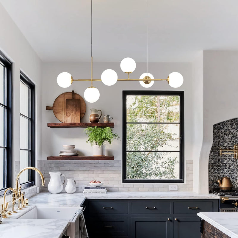 Lighting 6-Light Globe Chandelier Kitchen Island Light