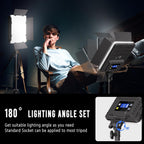 Lighting Bi-Colour Studio Lights -6500K 36W Dimmable LED (2Pack)