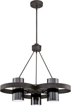 Lighting Evita Three-Light Indoor Chandelier Distressed