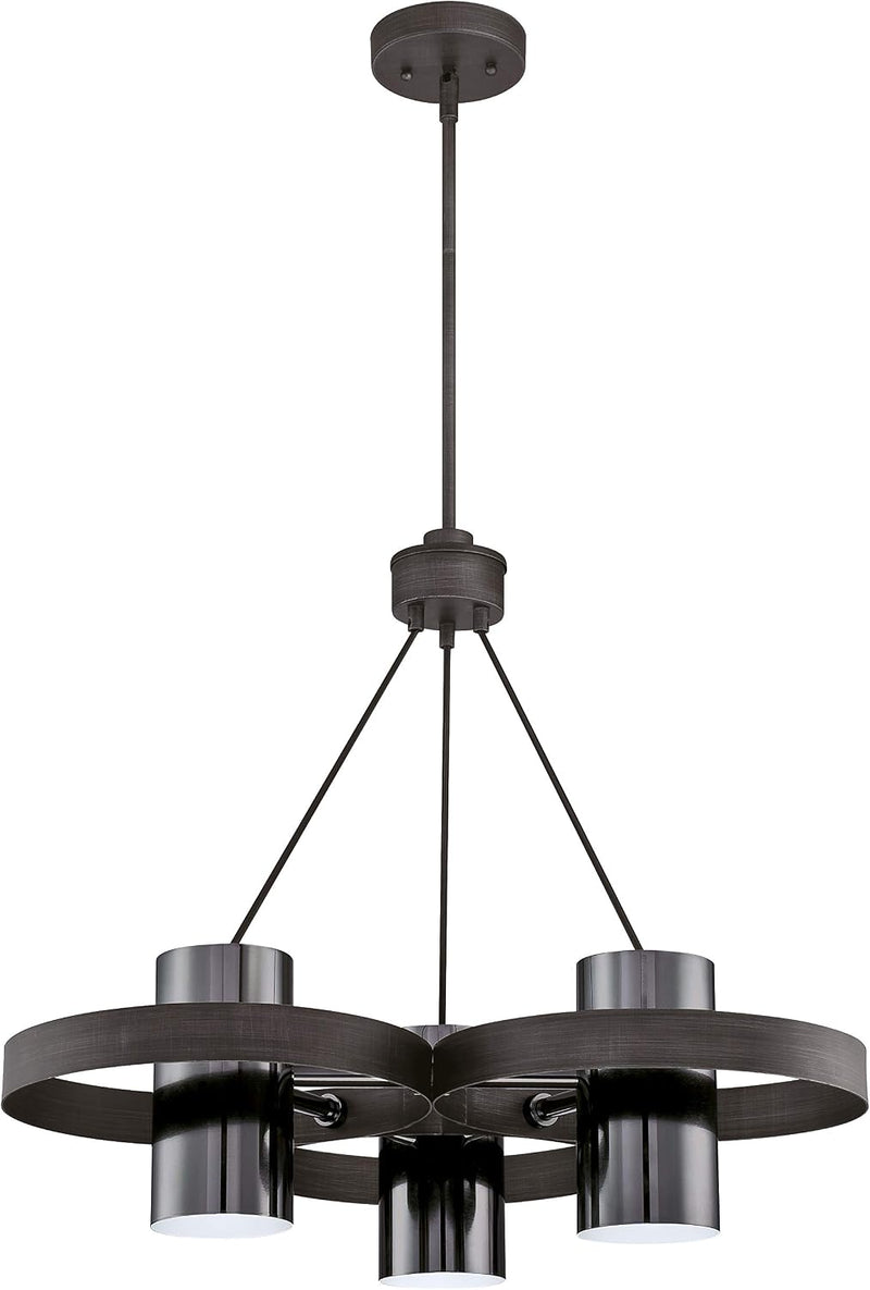 Lighting Evita Three-Light Indoor Chandelier Distressed