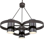 Lighting Evita Three-Light Indoor Chandelier Distressed