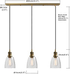 Lighting Industrial Vintage Loft Bar 3 Way Pendant