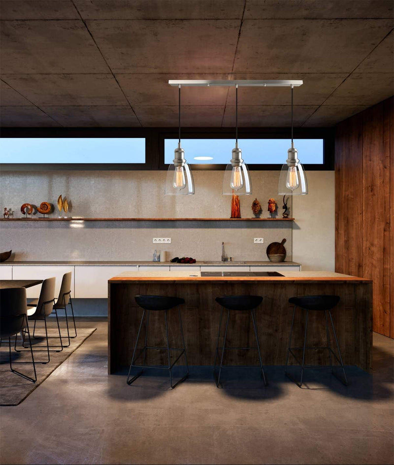Lighting Industrial Vintage Loft Bar 3 Way Pendant