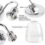 Lighting Modern Vintage Industrial Bell Sconce Wall Light
