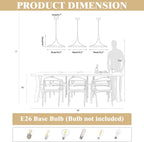 Lighting Nordic Modern Macaron Pendant Light 3-Pack Farmhouse