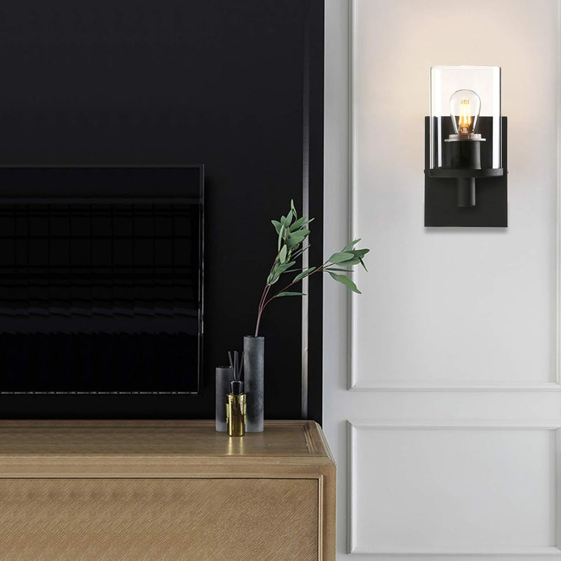 Lighting Pack of 2 Modern Glass Wall Lights