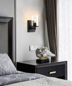 Lighting Pack of 2 Modern Glass Wall Lights