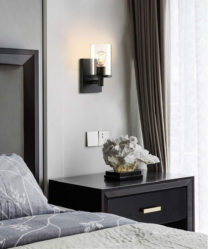 Lighting Pack of 2 Modern Glass Wall Lights