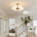 Lighting Sputnik Ceiling Light 6-Lights E27 Milk Glass