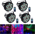 Lights 36led 72W Disco RGB with Remote Control
