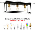 Lights 4 Modern Industrial Light E27 Flush Mount