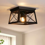 Lights 4 Modern Industrial Light E27 Flush Mount