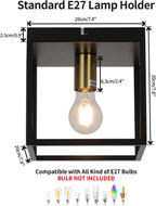 Lights 4 Modern Industrial Light E27 Flush Mount