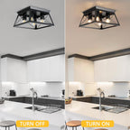 Lights 4 Modern Industrial Light E27 Flush Mount