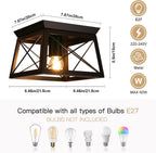 Lights 4 Modern Industrial Light E27 Flush Mount