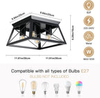 Lights 4 Modern Industrial Light E27 Flush Mount