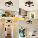 Lights 4 Modern Industrial Light E27 Flush Mount