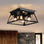 Lights 4 Modern Industrial Light E27 Flush Mount