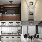 Lights 4 Modern Industrial Light E27 Flush Mount