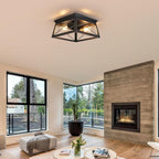 Lights 4 Modern Industrial Light E27 Flush Mount