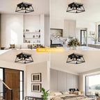 Lights 4 Modern Industrial Light E27 Flush Mount