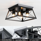 Lights 4 Modern Industrial Light E27 Flush Mount