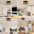 Lights 4 Modern Industrial Light E27 Flush Mount