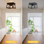 Lights 4 Modern Industrial Light E27 Flush Mount