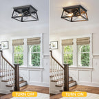 Lights 4 Modern Industrial Light E27 Flush Mount