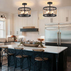 Lights Living Room 4-Light Chandeliers Light Rustic Industrial