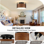 Lights Living Room 4-Light Chandeliers Light Rustic Industrial