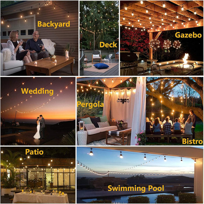 Lights Outdoor 40m Mains with 43 LED 2700K