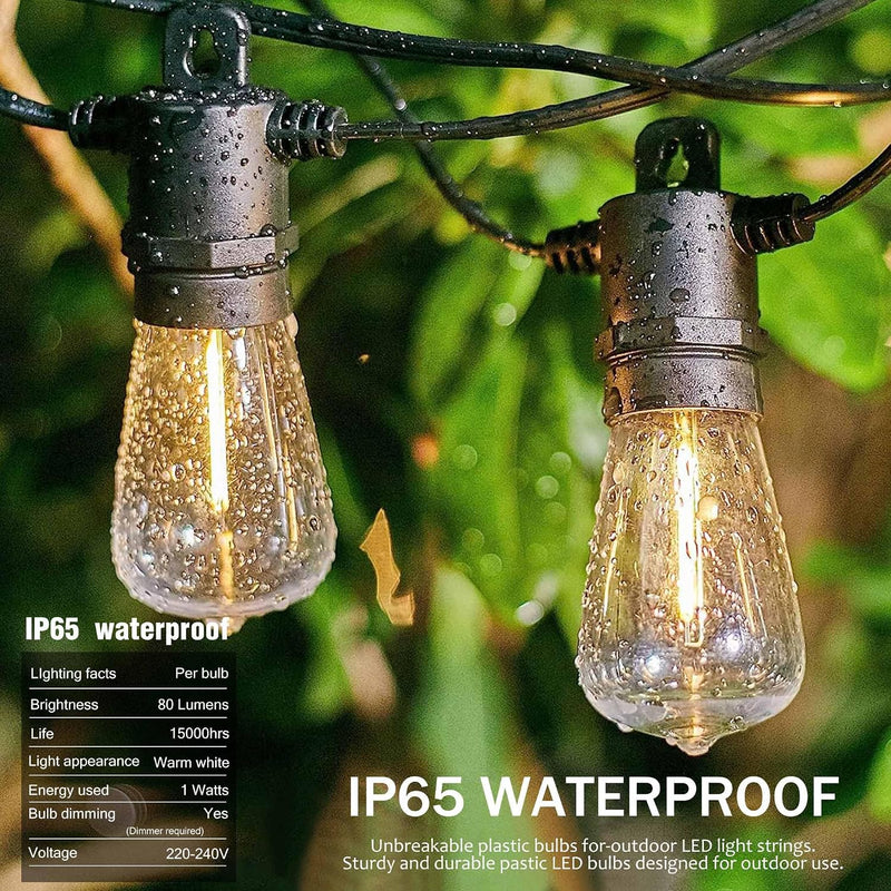 Lights Outdoor 40m Mains with 43 LED 2700K