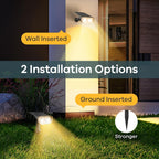 Lights Outdoor Garden Dusk-To-Dawn Warm 3000K Stake Light