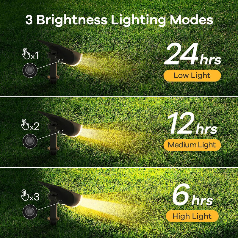 Lights Outdoor Garden Dusk-To-Dawn Warm 3000K Stake Light (6 Pack)