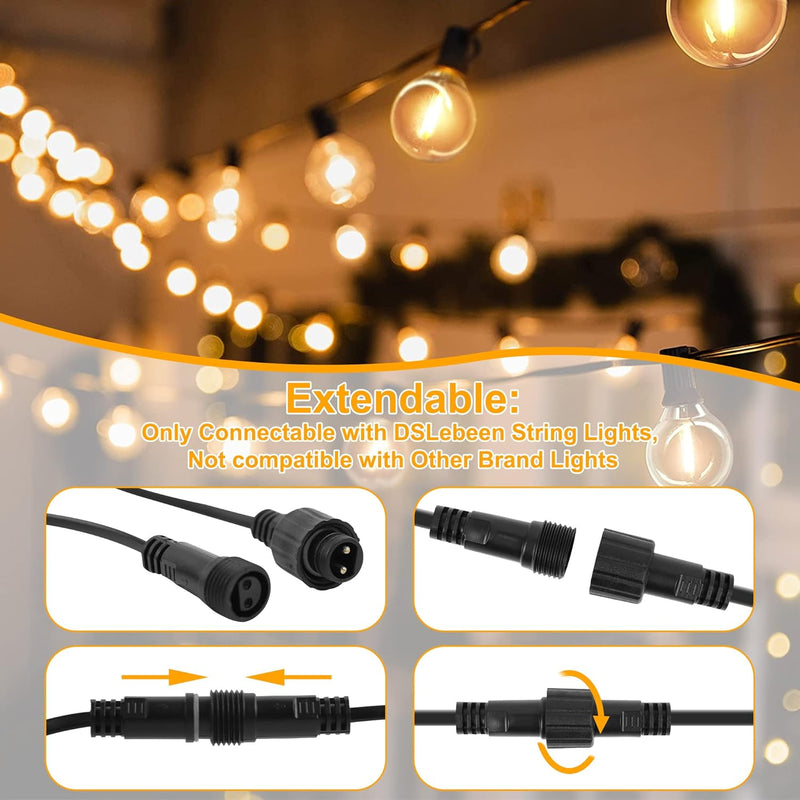 Lights Outdoor Garden String Mains Powered 150FT