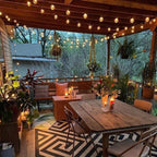 Lights Outdoor Garden String Mains Powered 150FT