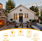 Lights Outdoor Garden String Mains Powered 150FT