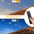 Lights Outdoor Garden String Mains Powered 150FT