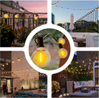 Lights Outdoor Garden String Mains Powered 150FT