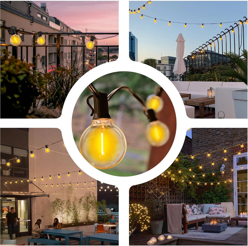 Lights Outdoor Garden String Mains Powered 150FT