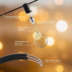 Lights Outdoor Mains Powered S14 50FT LED String